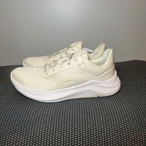 Under Armour Aurora 3 Training Shoes 6000760 110 Lace Up Sz 7 White Womens - NIB